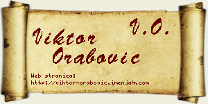 Viktor Orabović vizit kartica